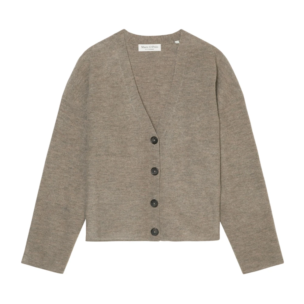 Marc O'Polo Wollen vest losvallend Brown Dames