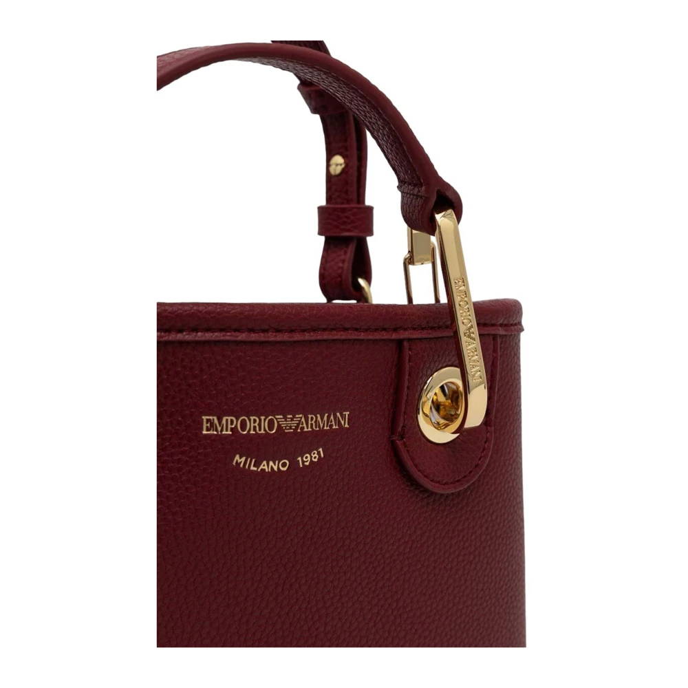 Emporio Armani Stijlvolle Shoppingtas in Vino Tempesta Red Dames