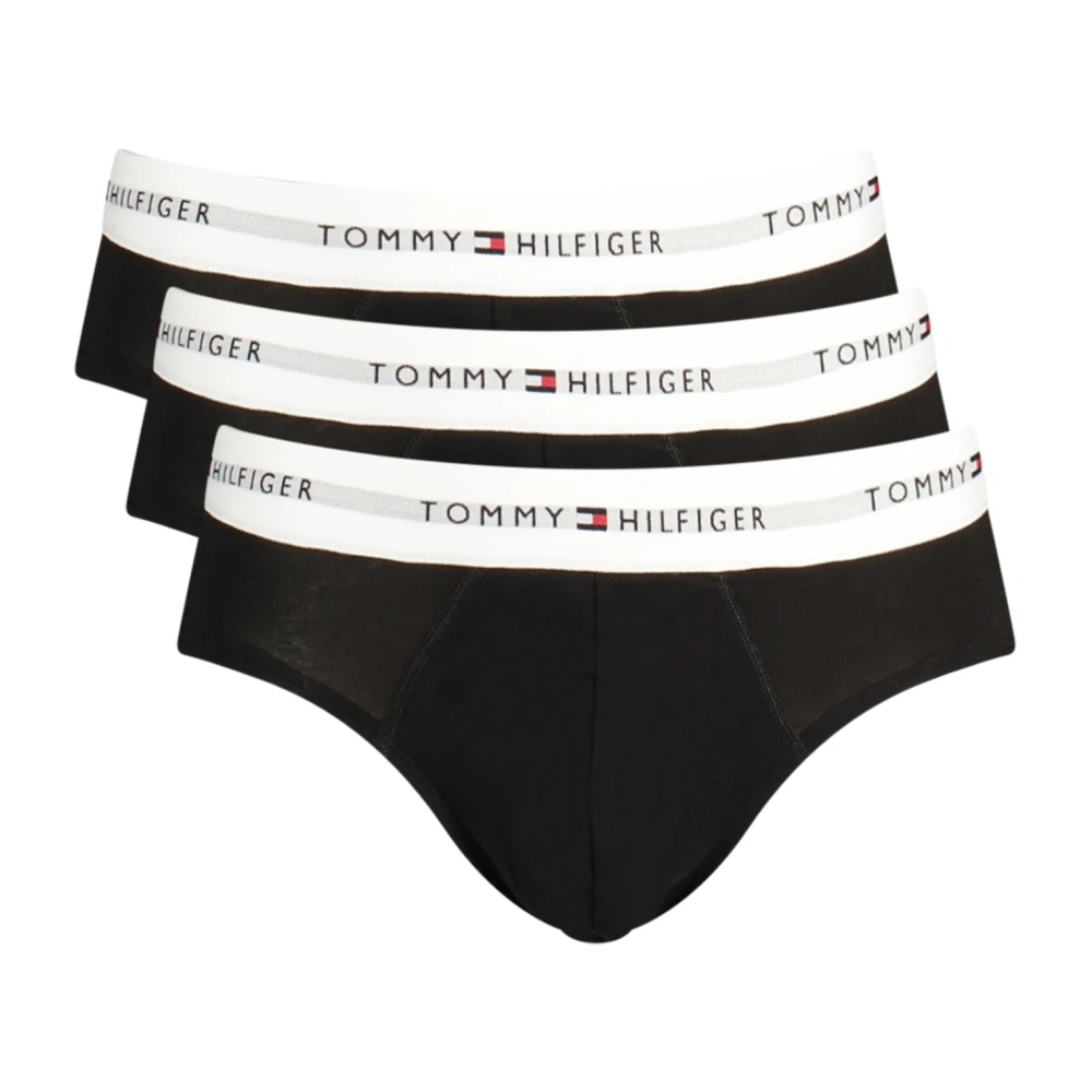 Tommy Hilfiger Men's Black Underpants, S, Brief Tri Pack