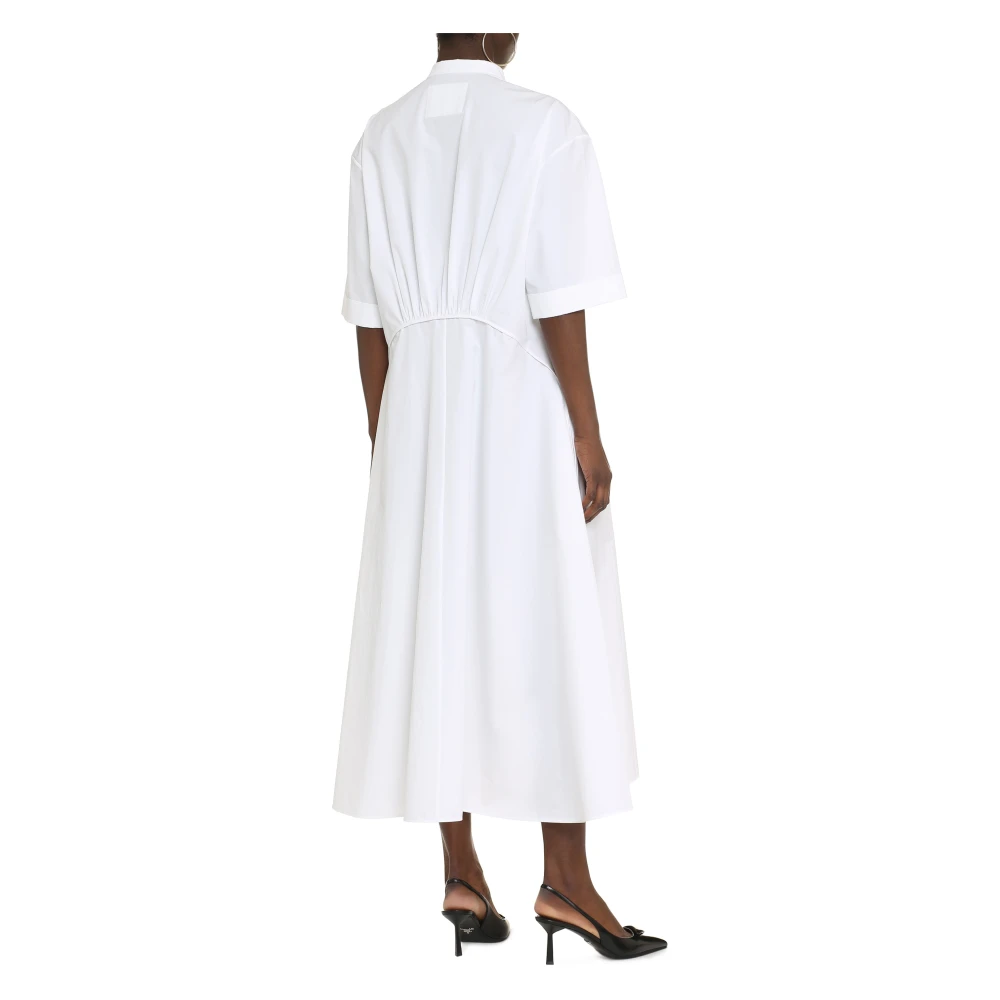 Jil Sander Katoenen overhemdjurk met manchetten White Dames