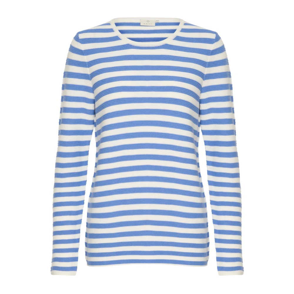 Kaffe Women's Blue Round-Neck Knitwear - Round-Neck Knitwear - Xs - Knitwear