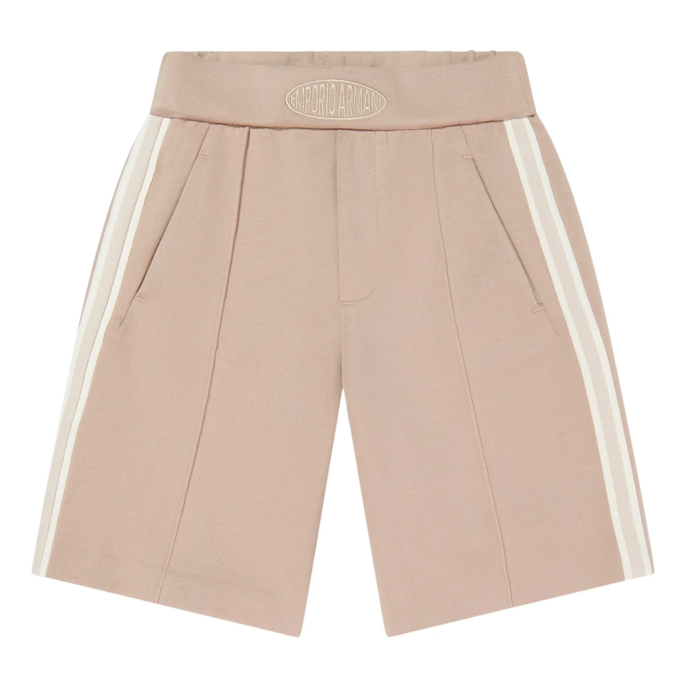 Emporio Armani Men's Beige Logo Shorts