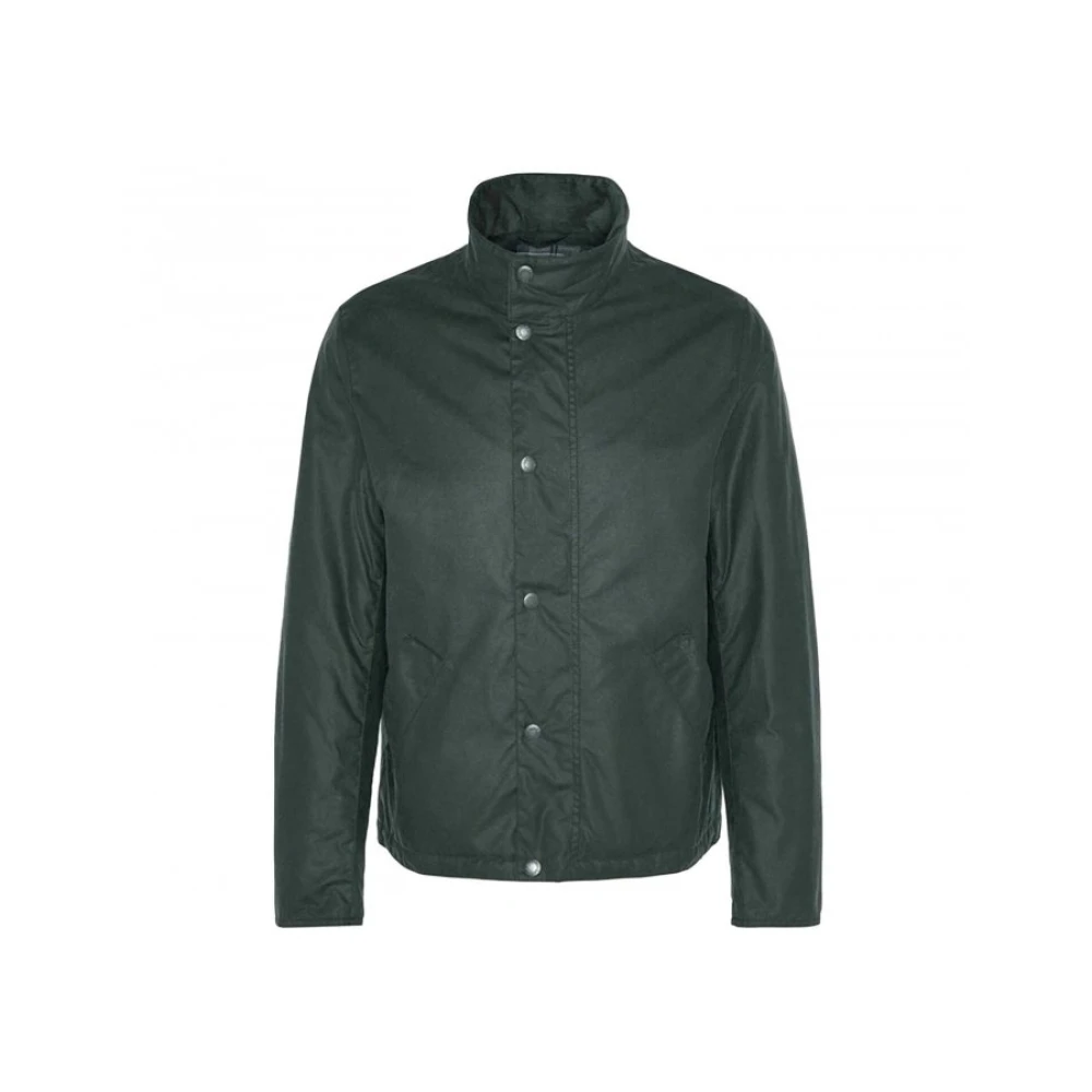 Barbour Gewaxte Katoenen Jas Tarnport Tailored Fit Green Heren