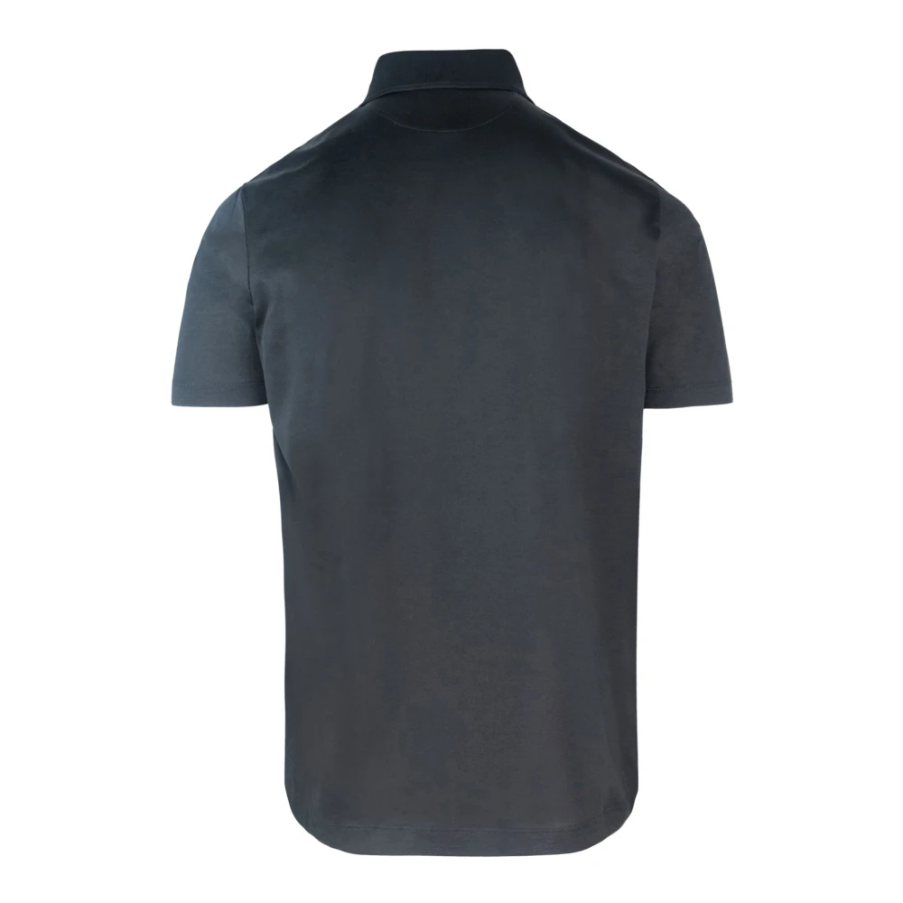 PAUL & SHARK Zwarte Katoenen Poloshirt Korte Mouw Black Heren