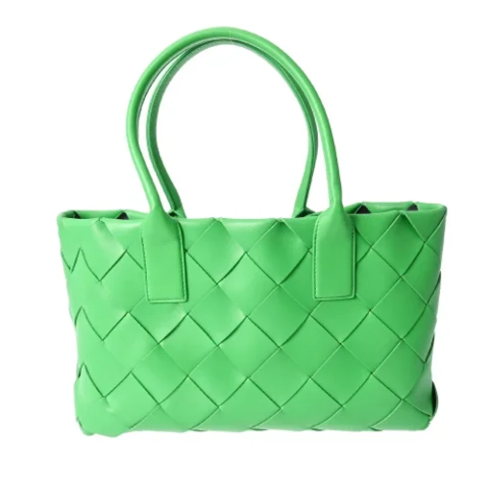 Bottega Veneta Vintage Pre-owned Fabric totes Green Dames