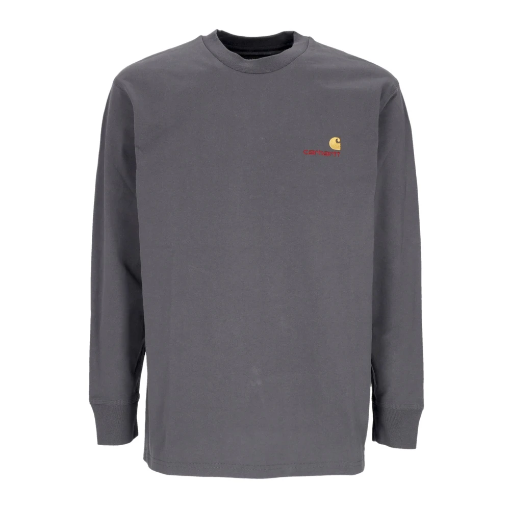 Carhartt WIP Script Longsleeve T-shirt voor Mannen Gray Heren