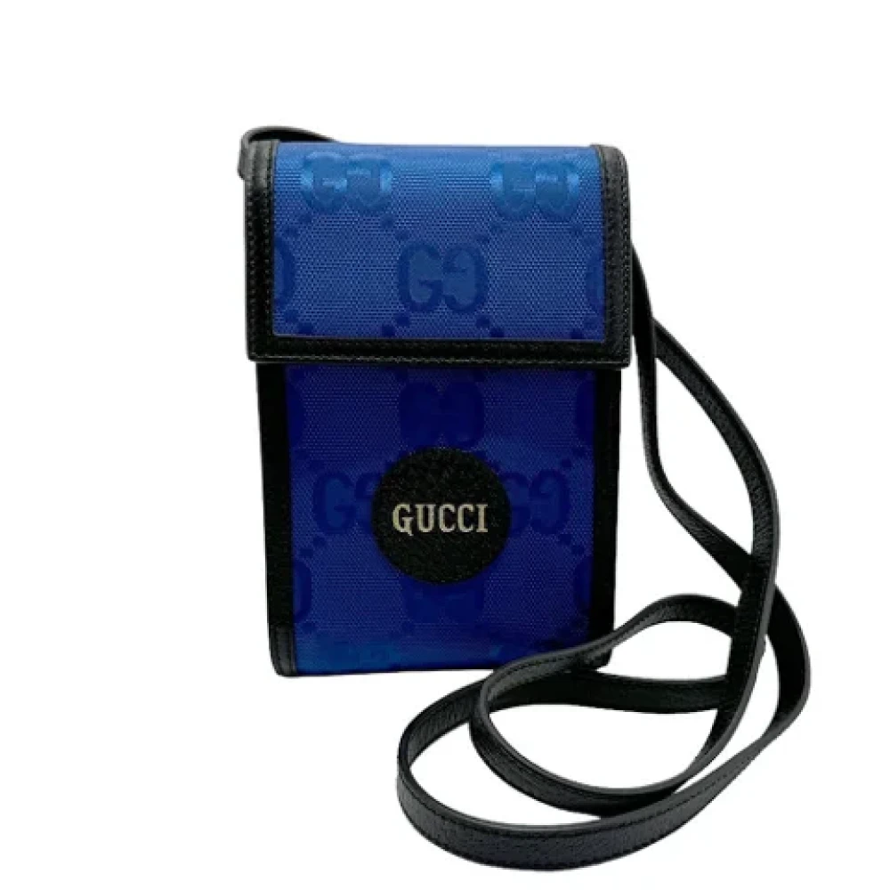 Gucci Vintage Pre-owned Nylon gucci-bags Blue Dames