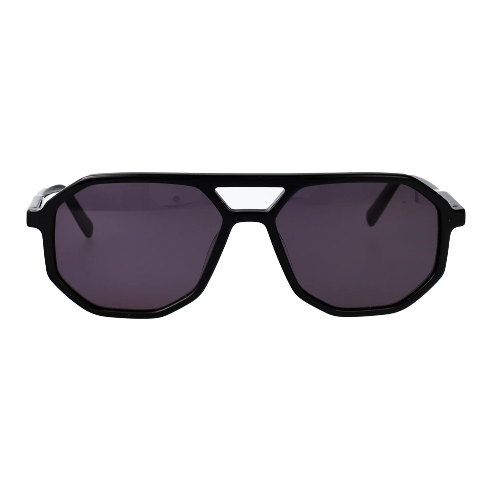 Karl Lagerfeld Black Sunglasses, Male, 58 Mm, Sunglasses