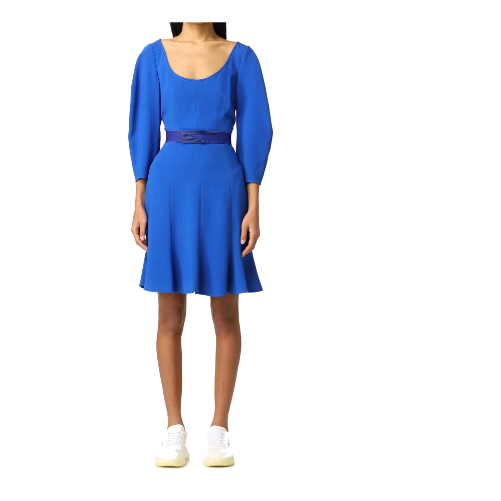 Stella Mccartney Blauwe Jurk met Lange Mouwen voor Vrouwen Blue Dames