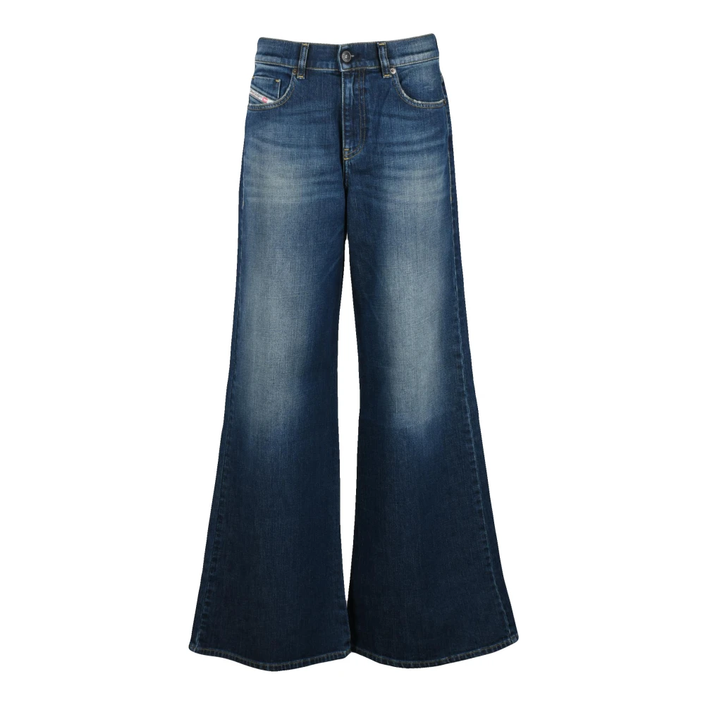 Diesel Women's Blue Wide Jeans, W28, 1978 D-Akemi
