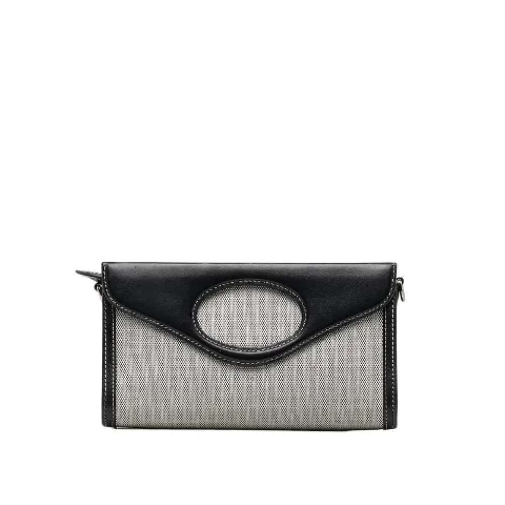 Burberry Vintage Pre-owned Canvas handbags Black Dames