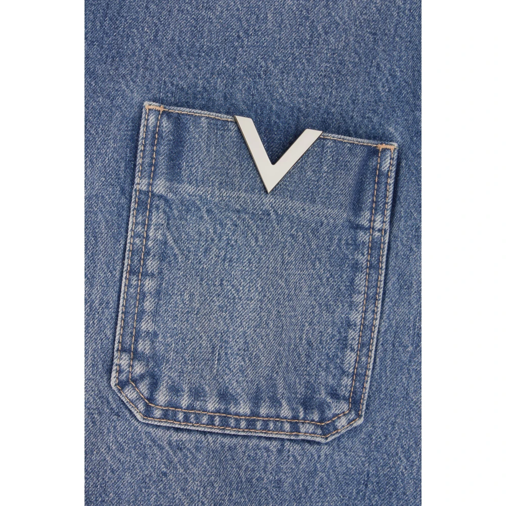 Valentino Garavani Stijlvolle Overhemden Blue Heren