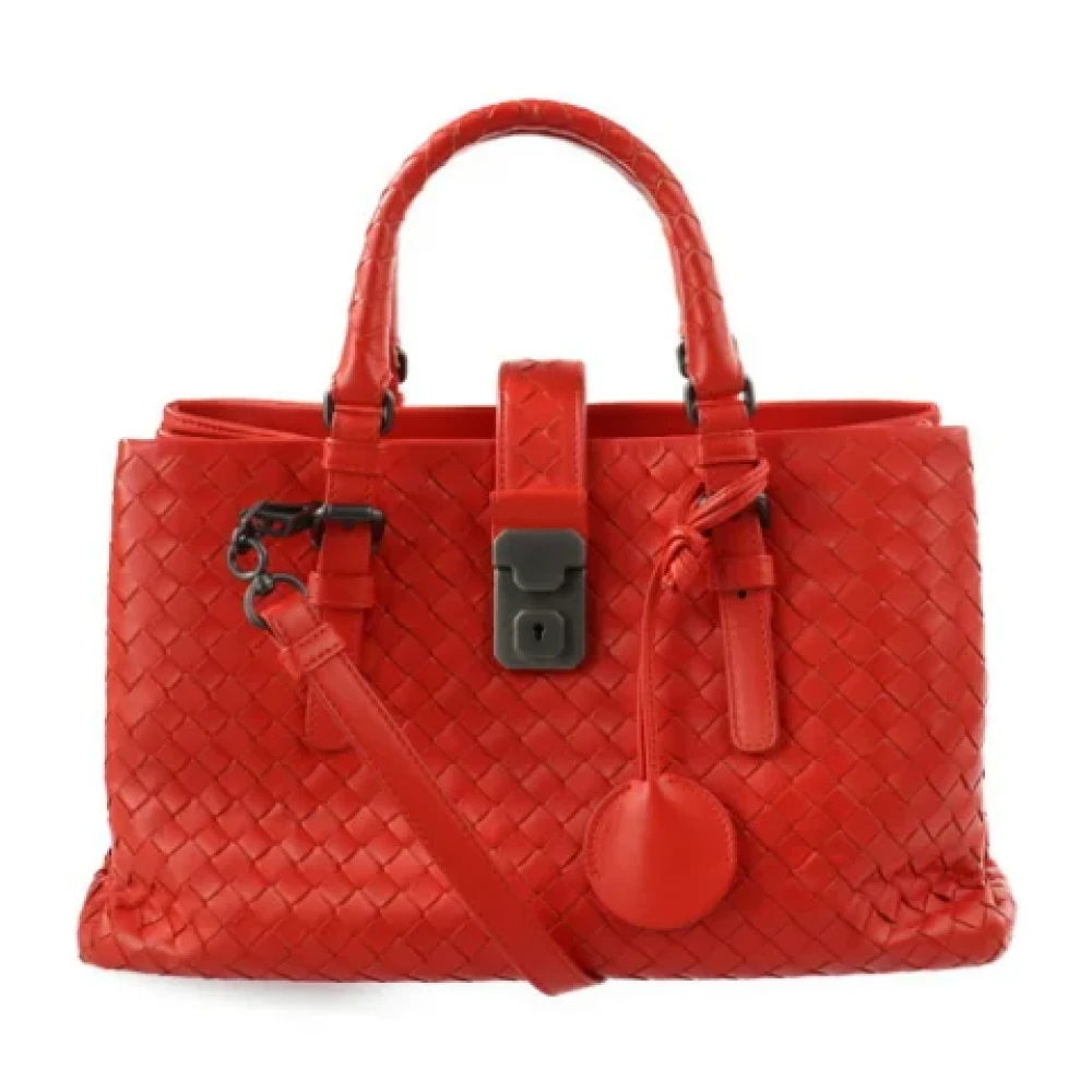 Bottega Veneta Vintage Pre-owned Leather handbags Red Dames
