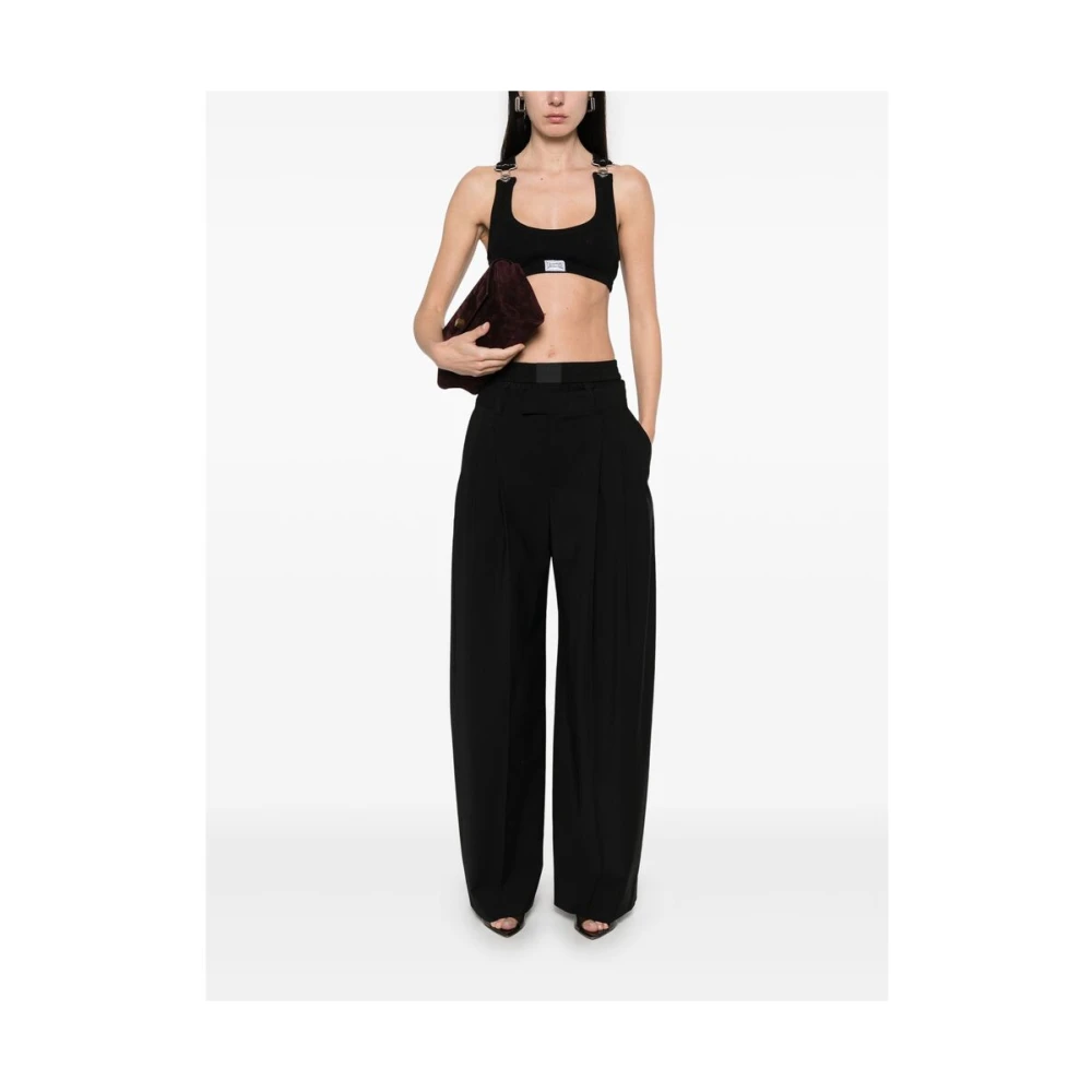 Jean Paul Gaultier Zwarte scoop neck racerback top Black Dames