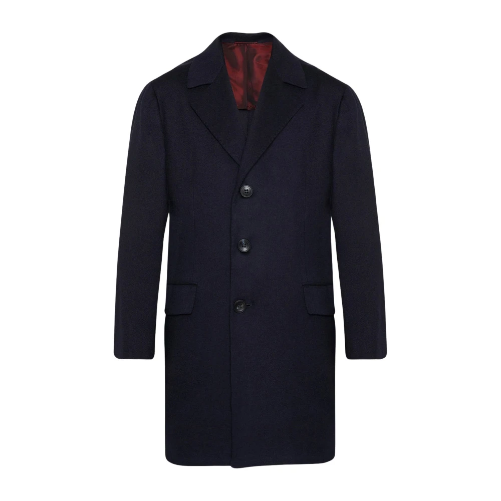 Kiton Kasjmier Buitenvest Blauwe Weefsel Blue Heren
