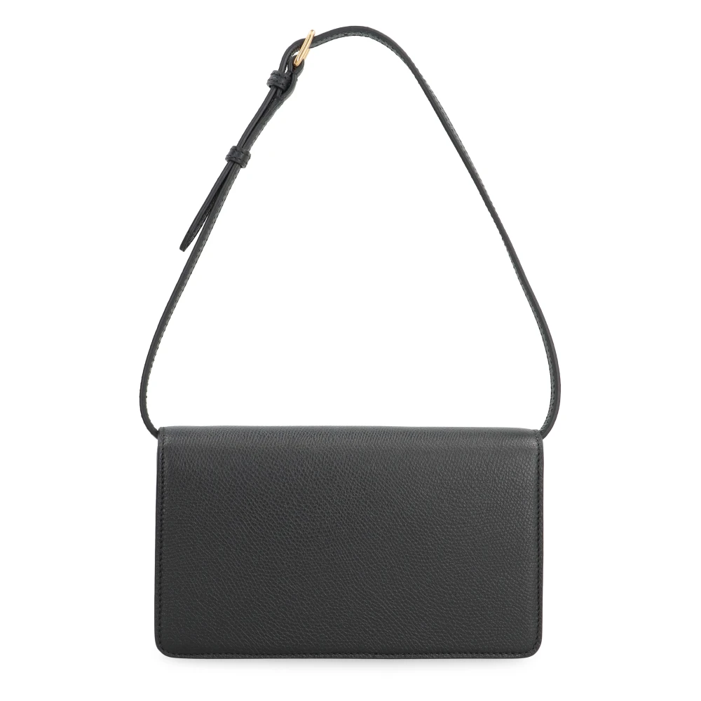 Valentino VLogo Signature Leren Crossbody Tas Black Dames