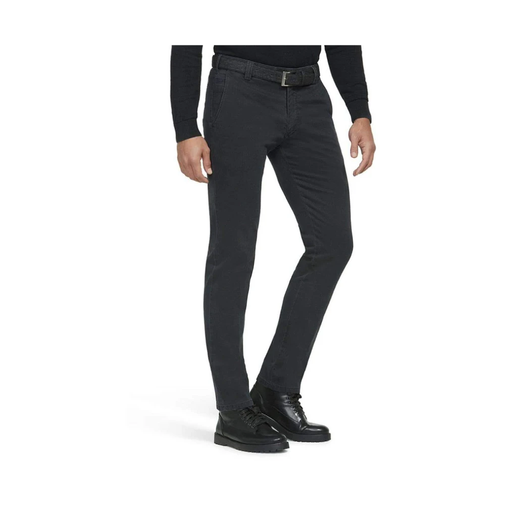 Meyer Zachte Stof Broek Blue Heren