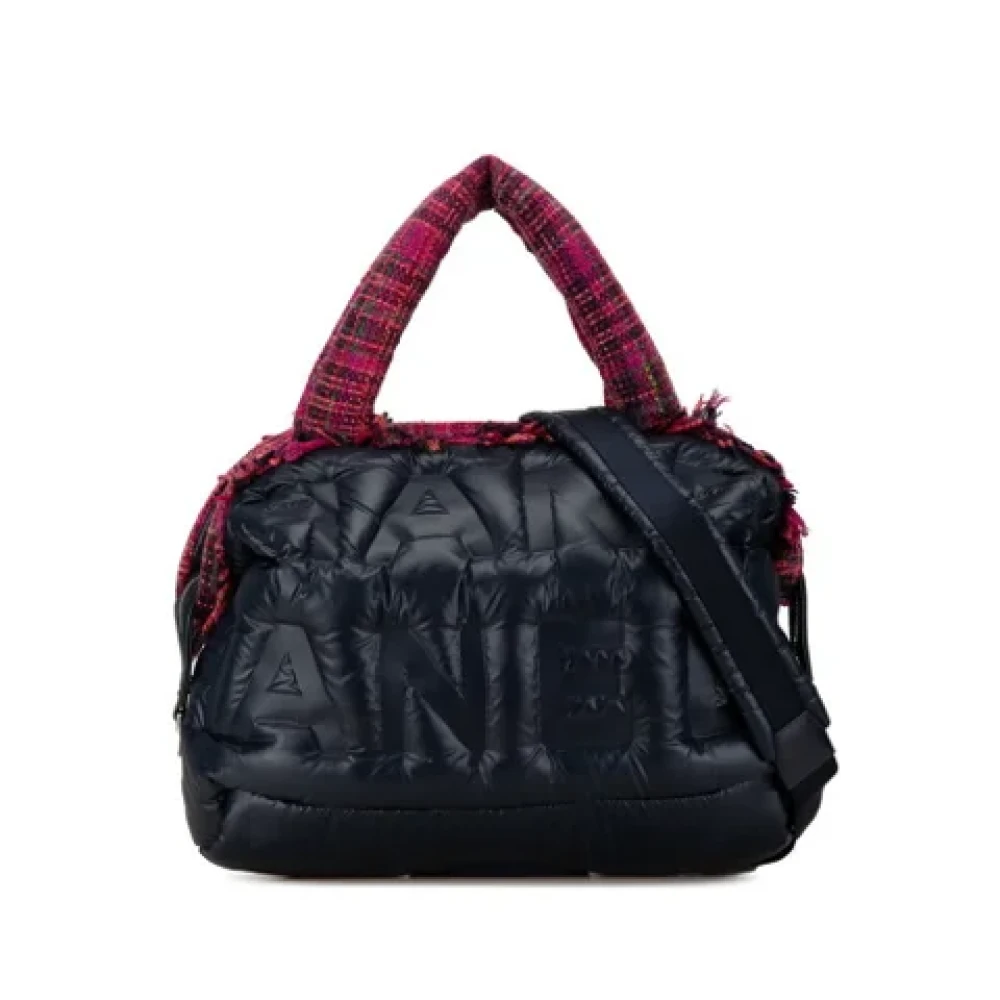 Chanel Vintage Pre-owned Nylon chanel-bags Blue Dames