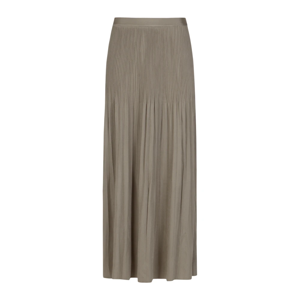 Giorgio Armani Women's Beige Pleated Maxi Skirt - Maxi Skirts - 2XS - Skirts