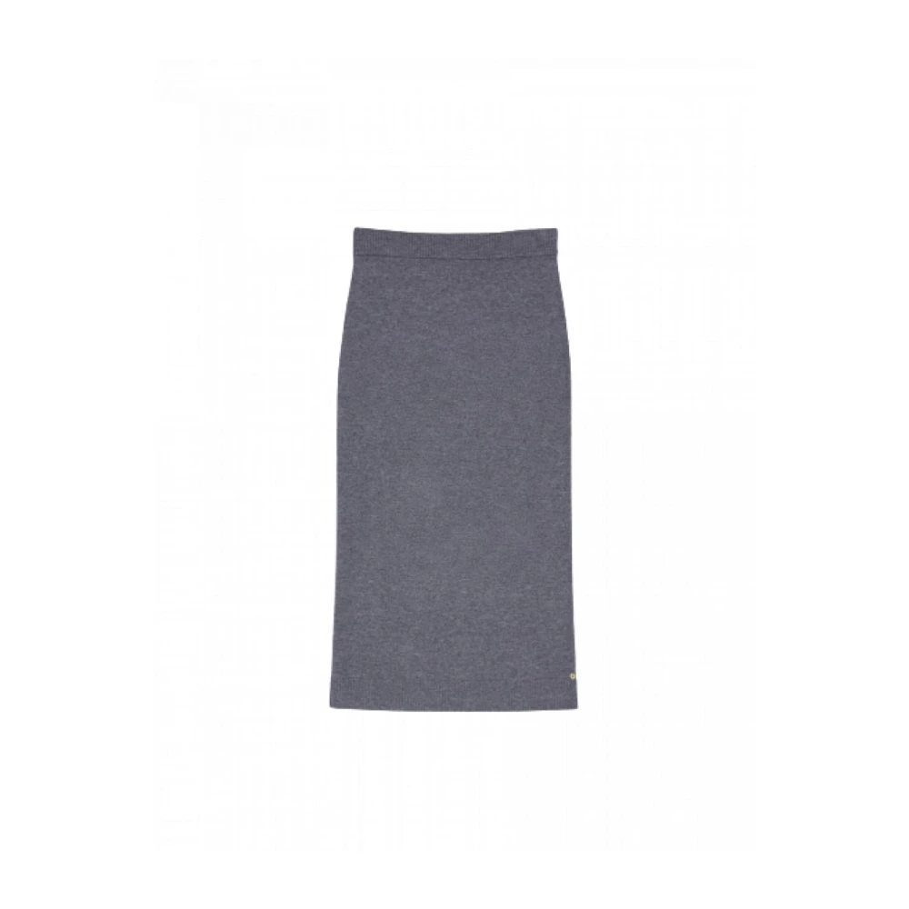 Pennyblack Midi wol en kasjmier rok Gray Dames
