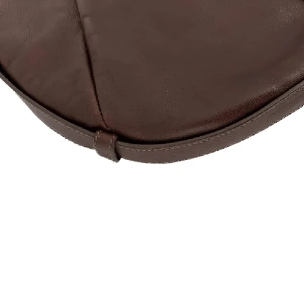 Yves Saint Laurent Vintage Pre-owned Leather handbags Brown Dames