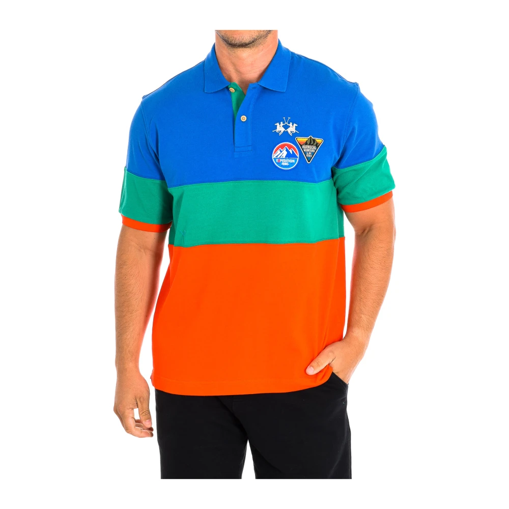La Martina Men's Short Sleeve Polo Shirt