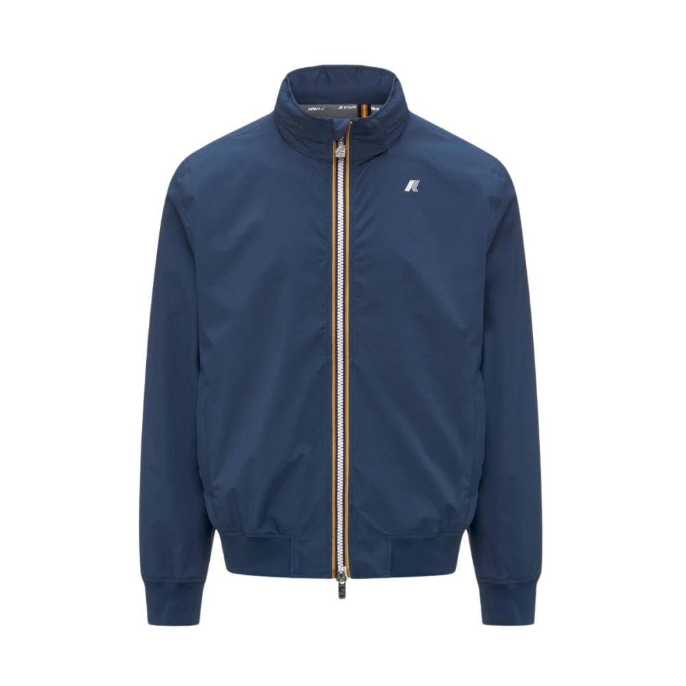 K-Way Men's Blue Arsene Short Jacket - Rain Jackets - Xl- Jackets
