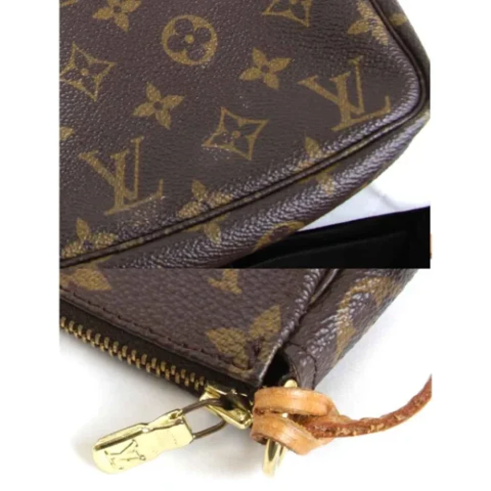 Louis Vuitton Vintage Pre-owned Canvas clutches Brown Dames