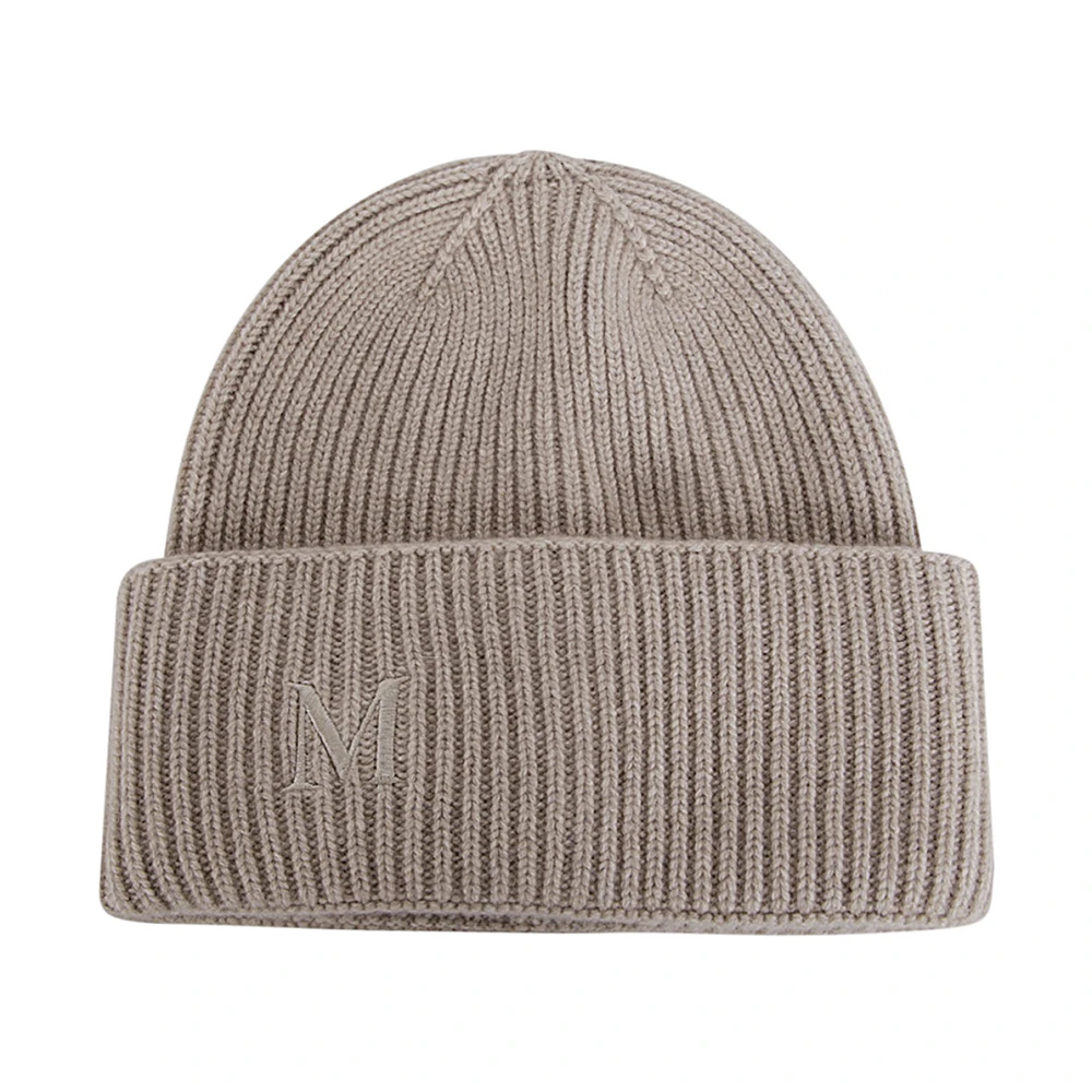Max Mara Retina Beanie Muts Beige Dames