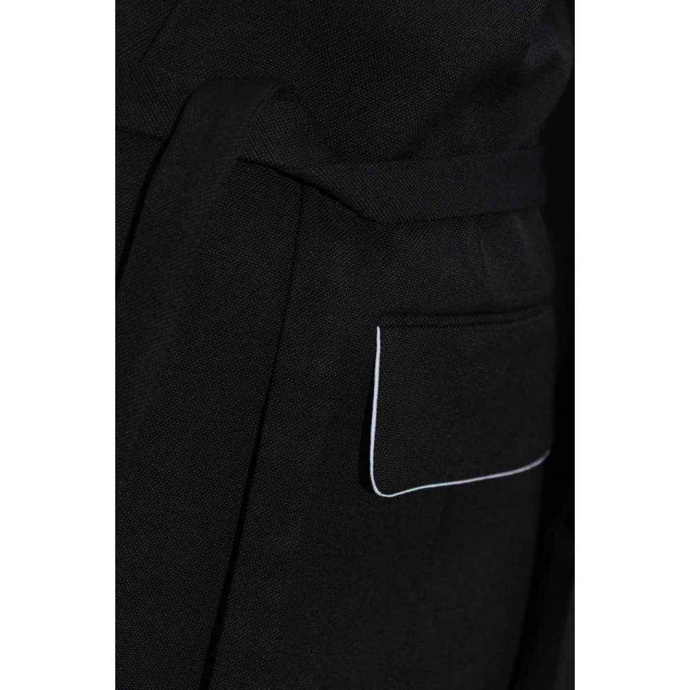 Victoria Beckham Tie-Waist Blazer Black Dames