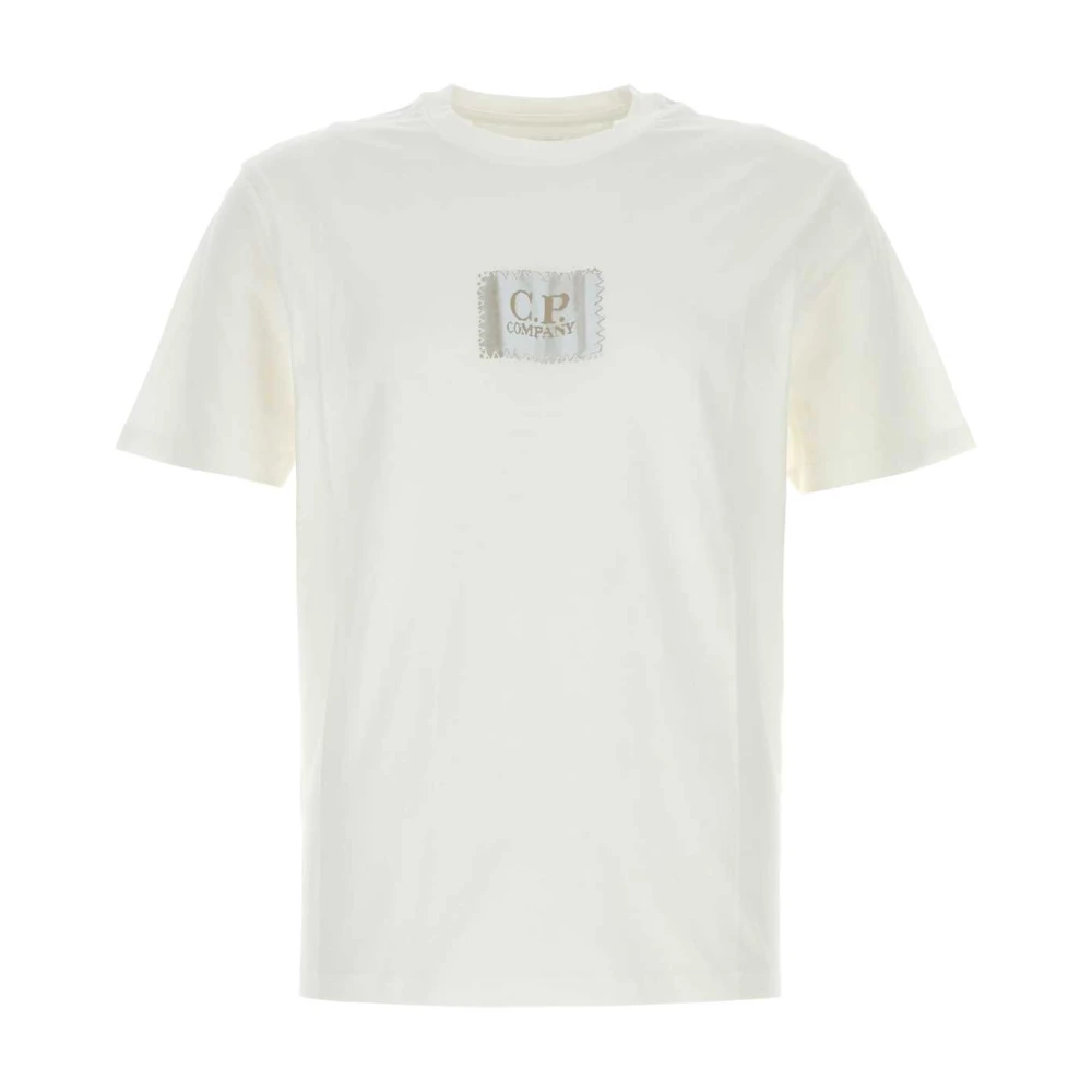 C.P. Company Jersey Small Logo Label T-Shirt White Heren
