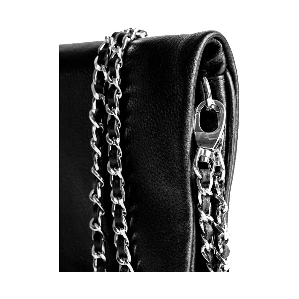 Zadig & Voltaire Rock Grained Clutch in Zwart Black Dames