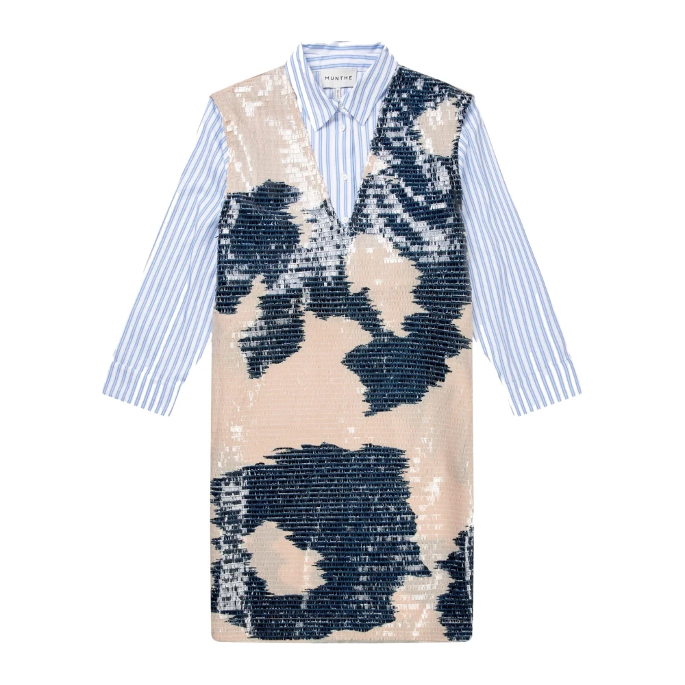 Munthe Women's Multicolor Sequin Shirt Dress - Shirt Dresses - S - Dresses