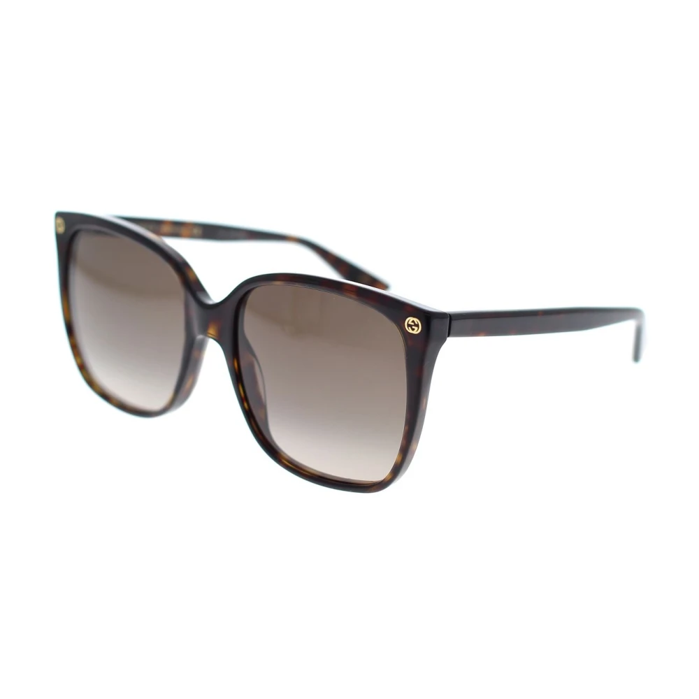 Gucci Women's Brown Sunglasses, 57 Mm, Rectangular Sunglasses