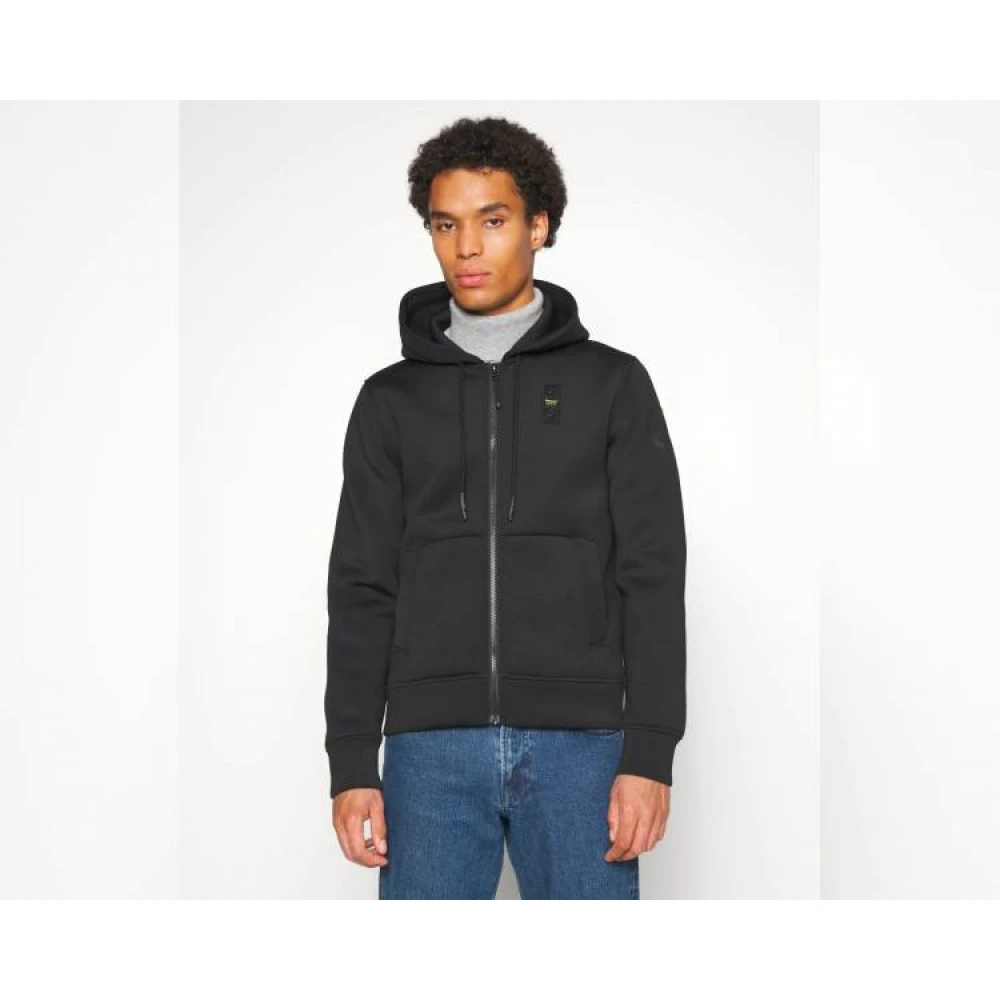 Blauer Zip-through Sweatshirt Black Heren