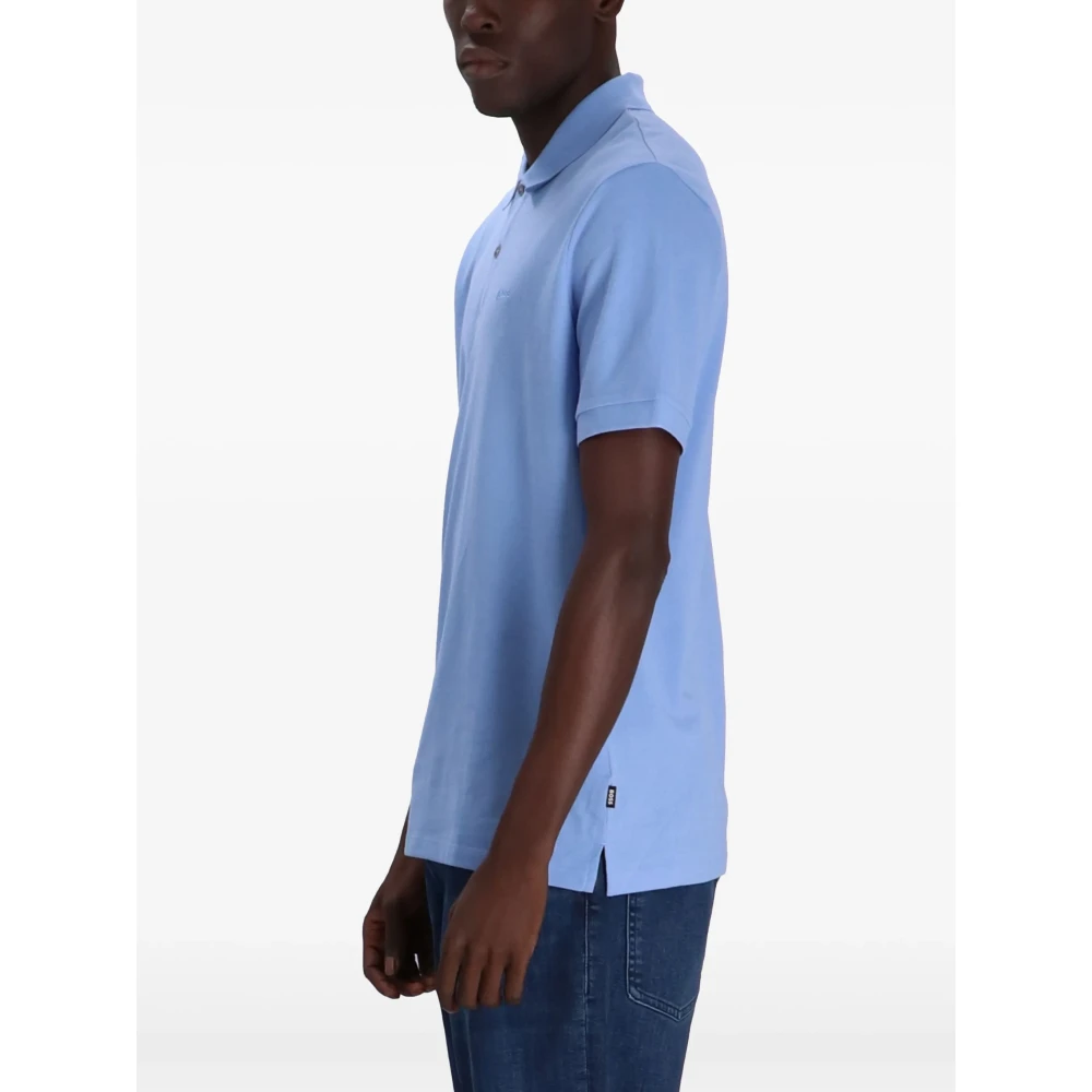 Hugo Boss Pima Katoen Polo Shirt Blue Heren
