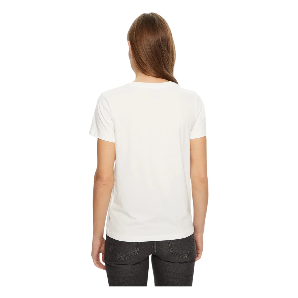 Guess Biologisch katoenen dames T-shirt Regular Fit White Dames