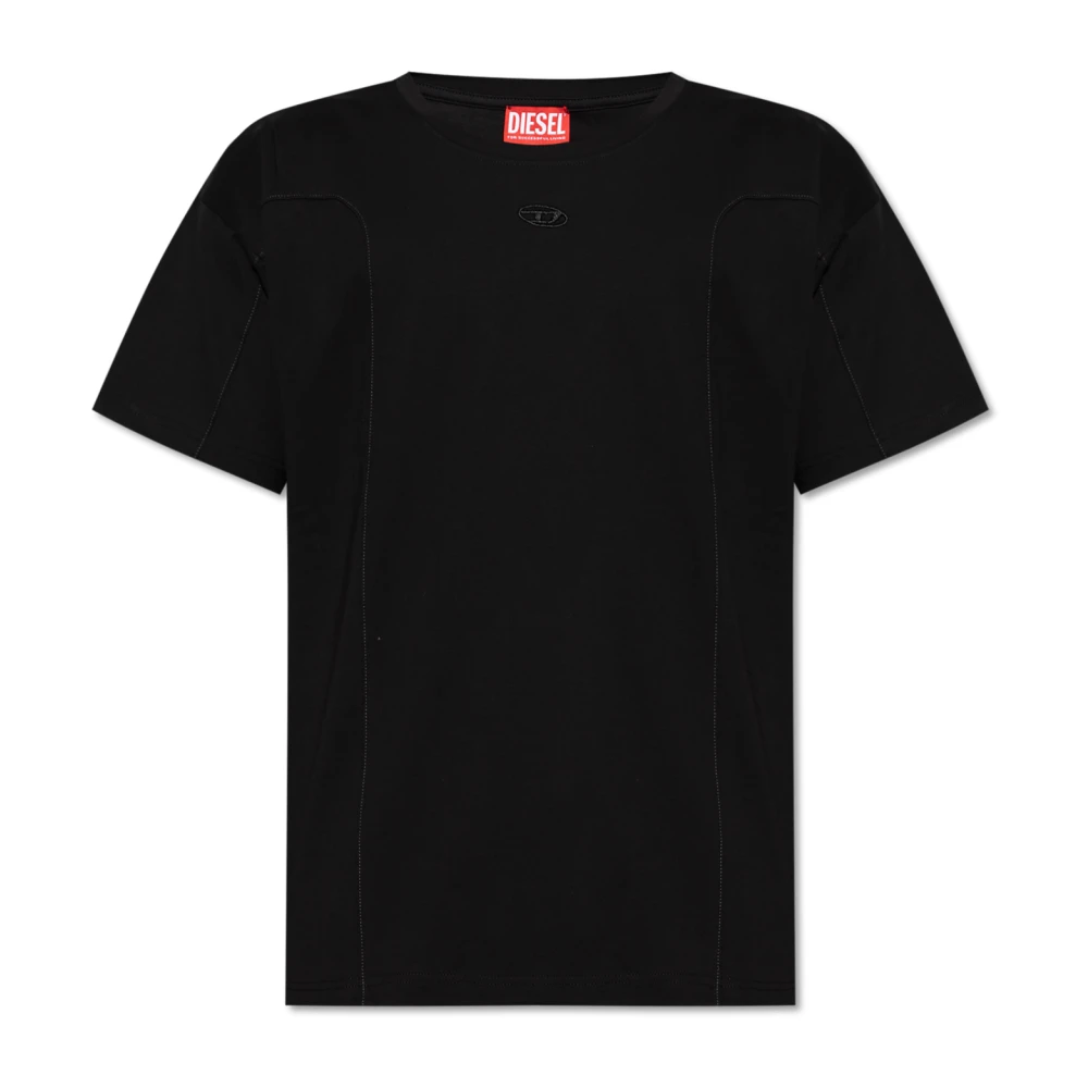 Diesel Men's Black T-Shirt T-Norm-Int