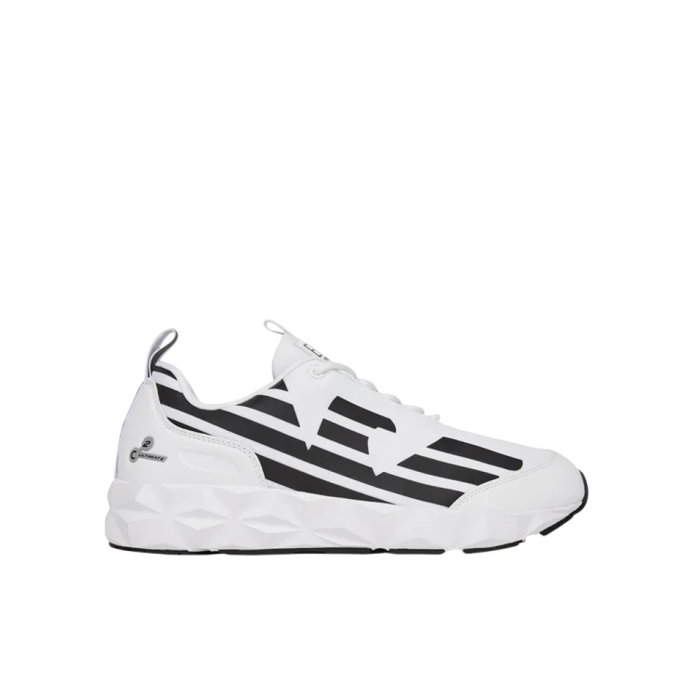 Emporio Armani Ea7 Men's White Running Shoes, 9 1/2 Uk, X8x217 Xk433 Trainers