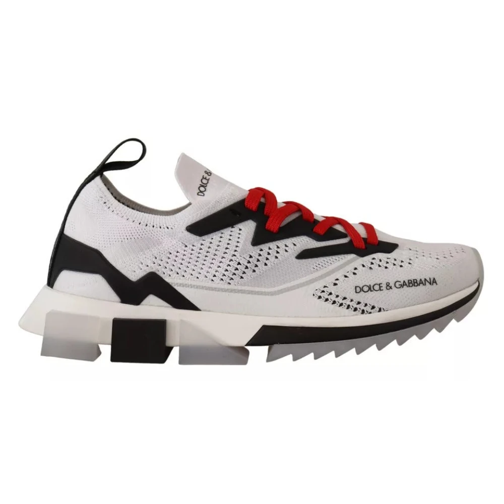 Dolce & Gabbana Men's White Sorrento Sport Stretch Sneakers