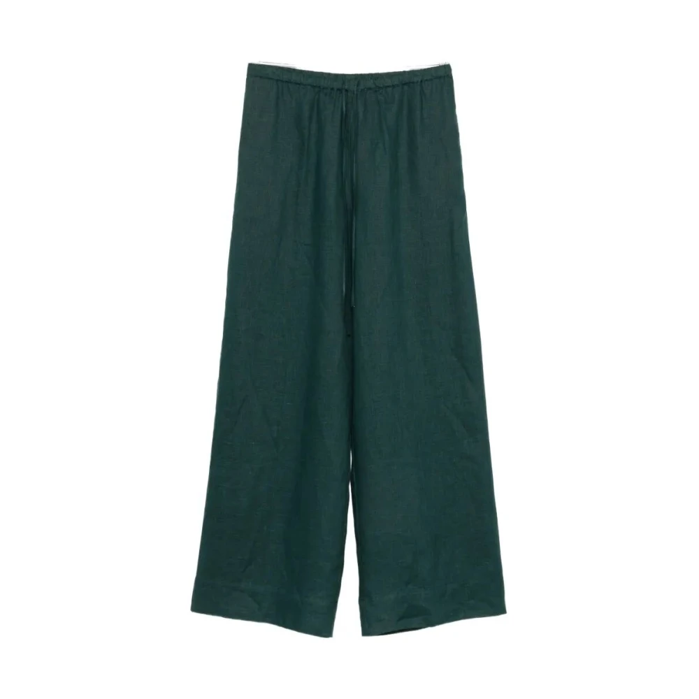 Liviana Conti Women's Green Pantalone Grayson - Wide Trousers - S - Trousers