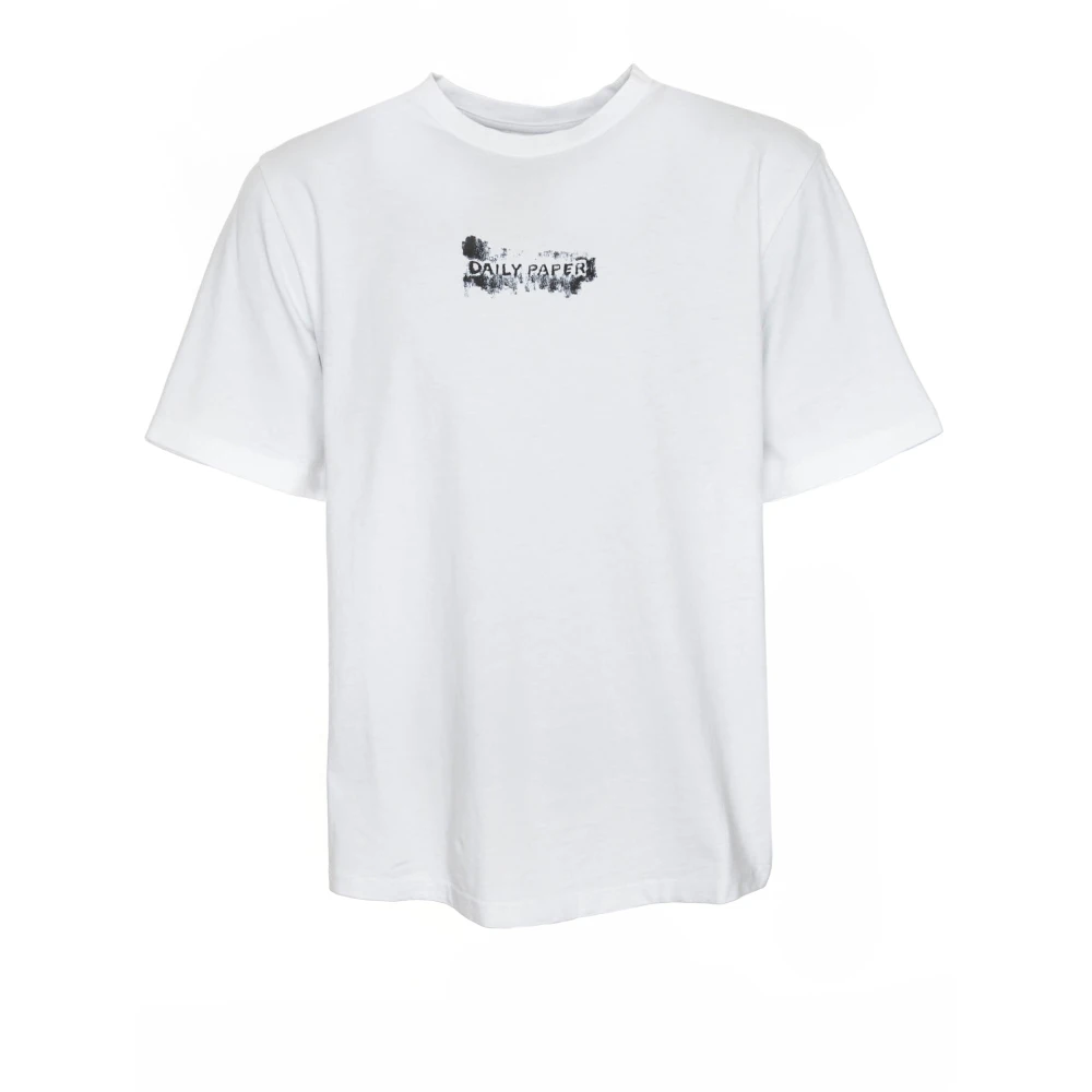 Daily Paper Scratch Logo T-Shirt White Heren