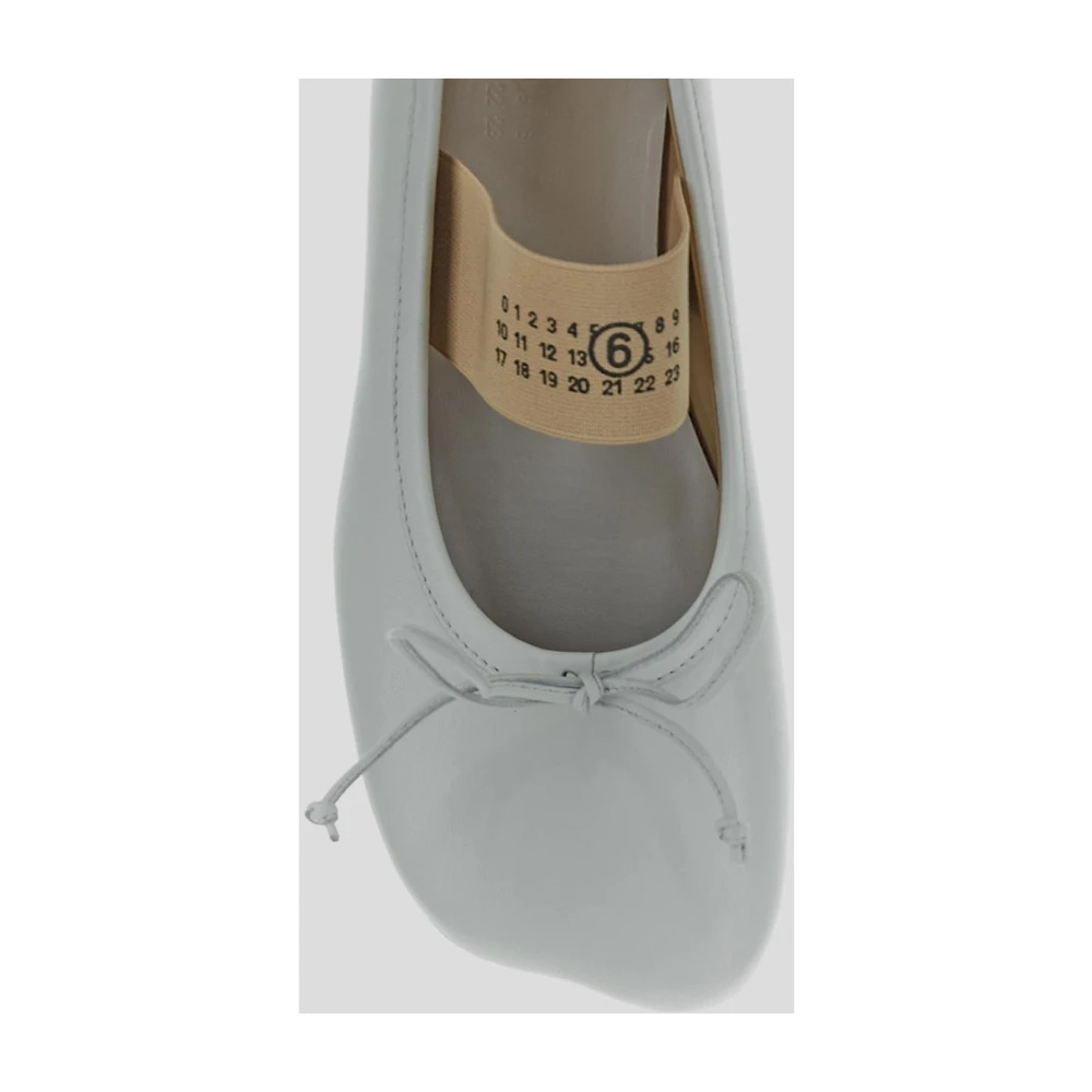 MM6 Maison Margiela Leren Ballerina Schoenen White Dames