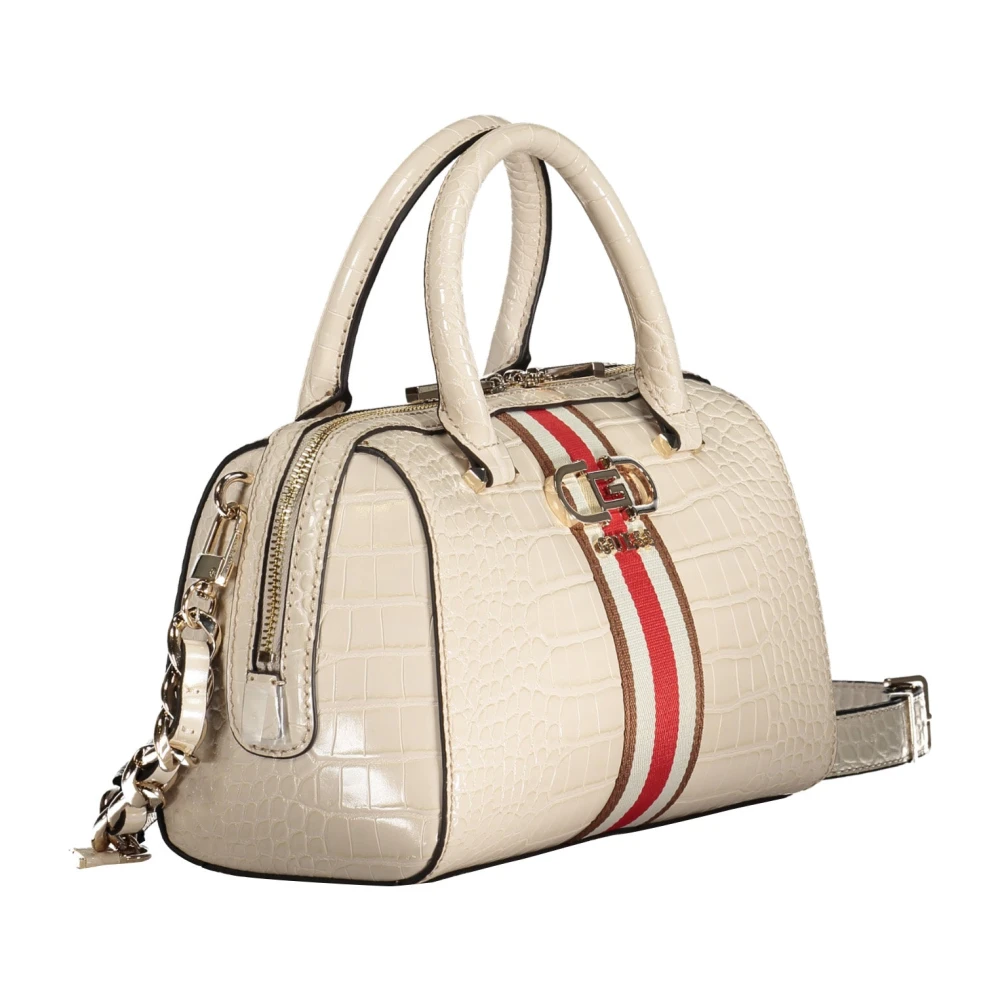 Guess Beige Handtas met Verstelbare Band Beige Dames