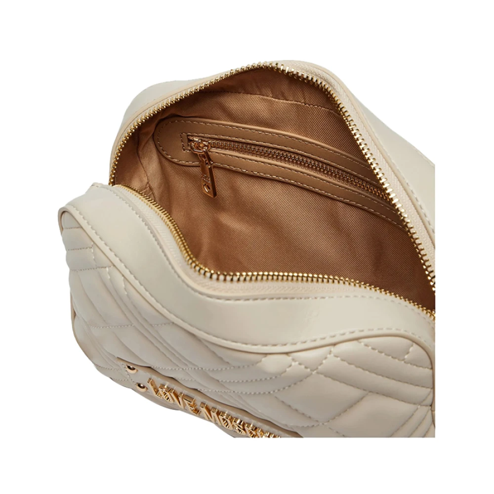 Moschino Ivoor Schoudertas Trendy Elegant Beige Dames