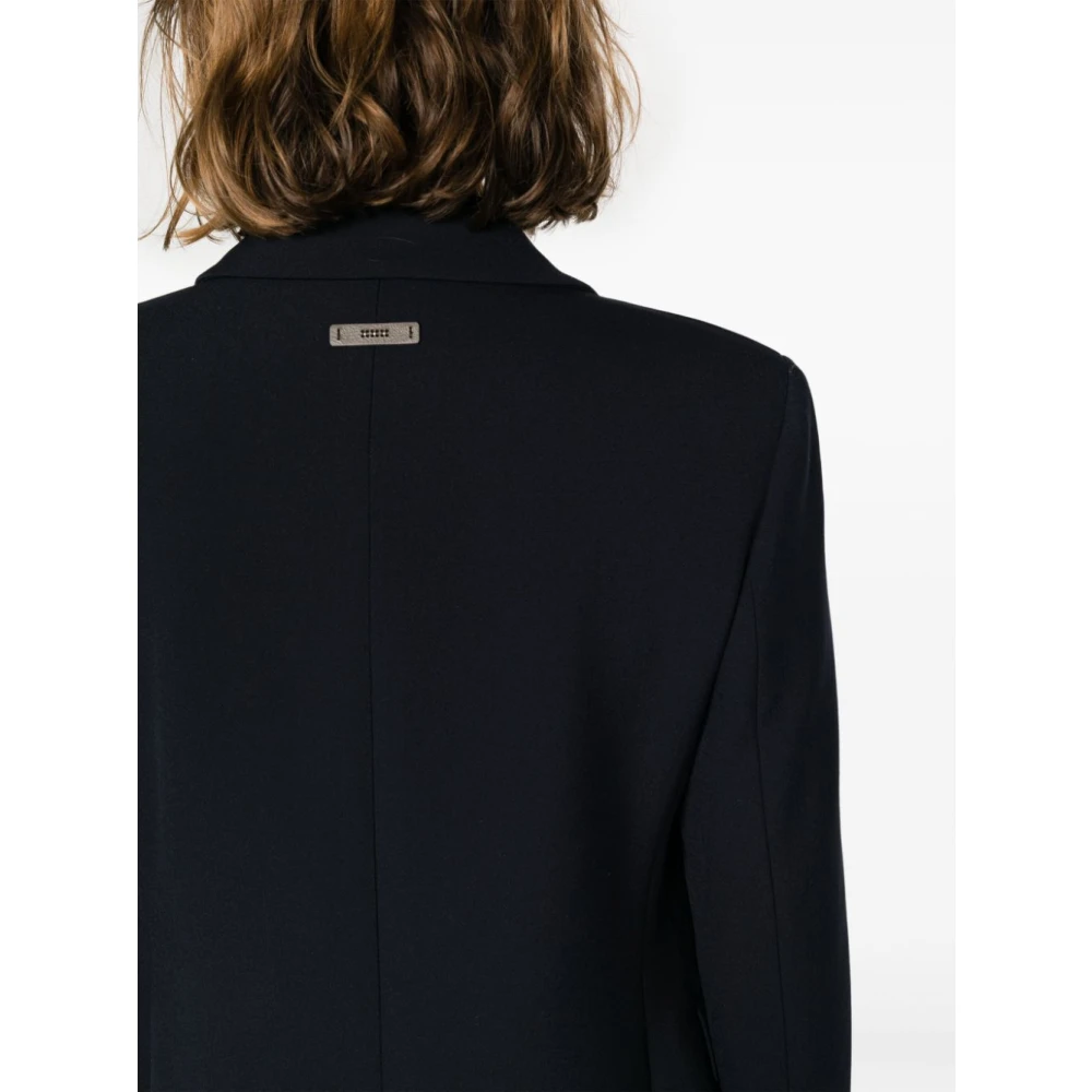 PESERICO Stijlvolle Jas voor Vrouwen Black Dames