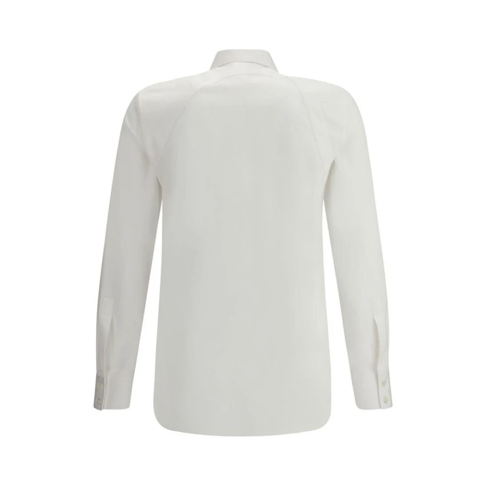 alexander mcqueen Oversized Shirt van Katoenpopeline White Heren