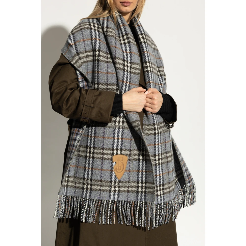 Burberry Sjaal met zakken Blue Unisex