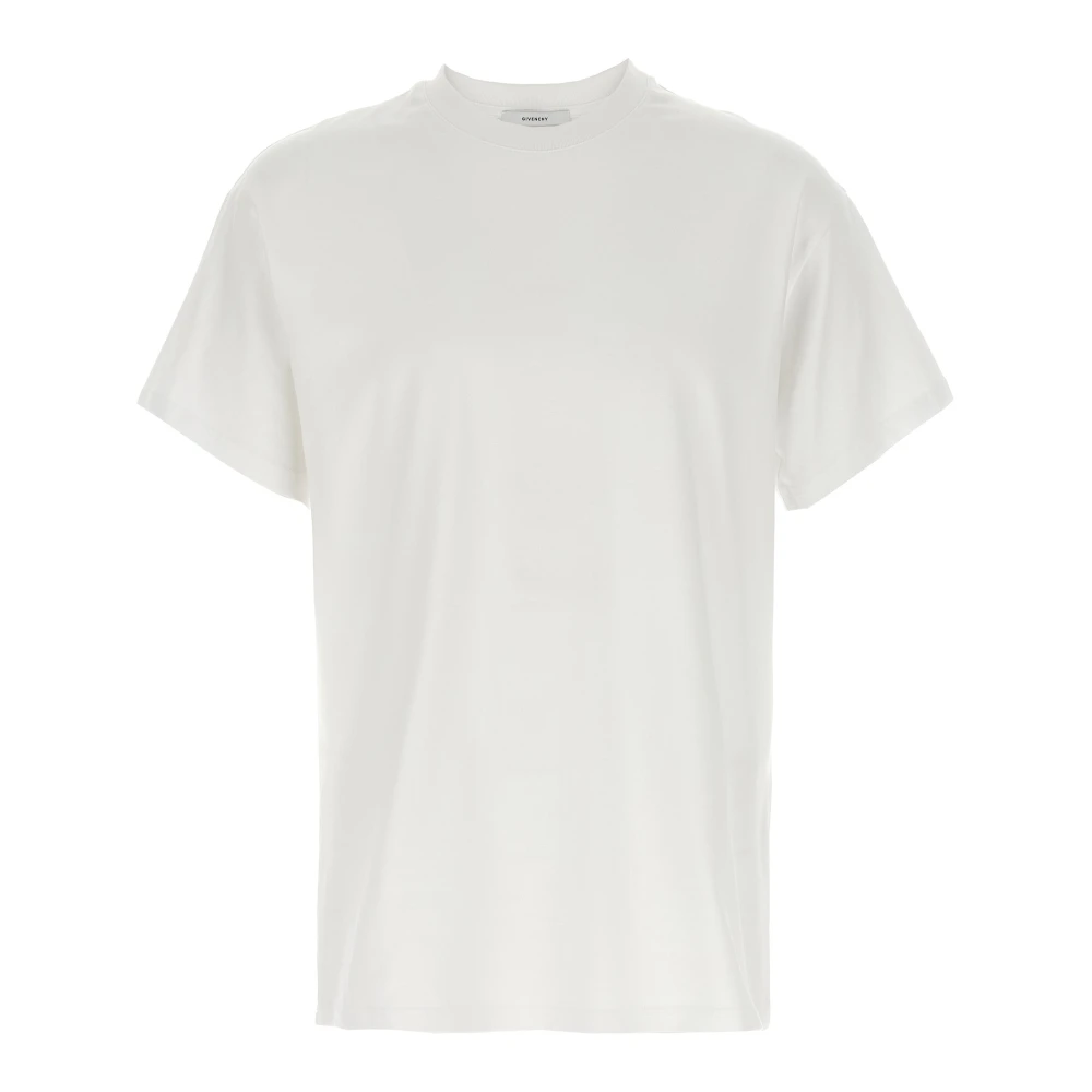 Givenchy Herr Vit Toppar Xl, Bomull, T-Shirt I Bomull Med Tryck