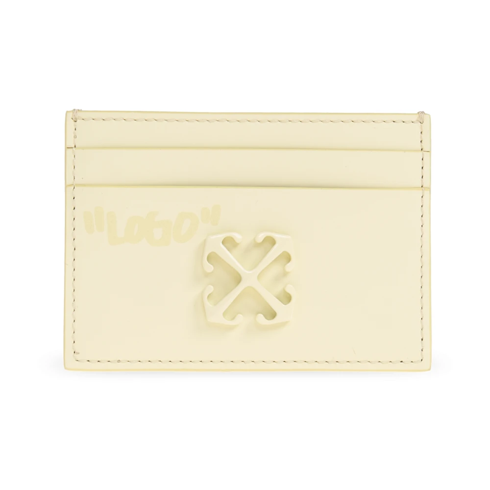 Off White Vrouw Geel Accessoires Dames, One Size, Wallets & Cardholders